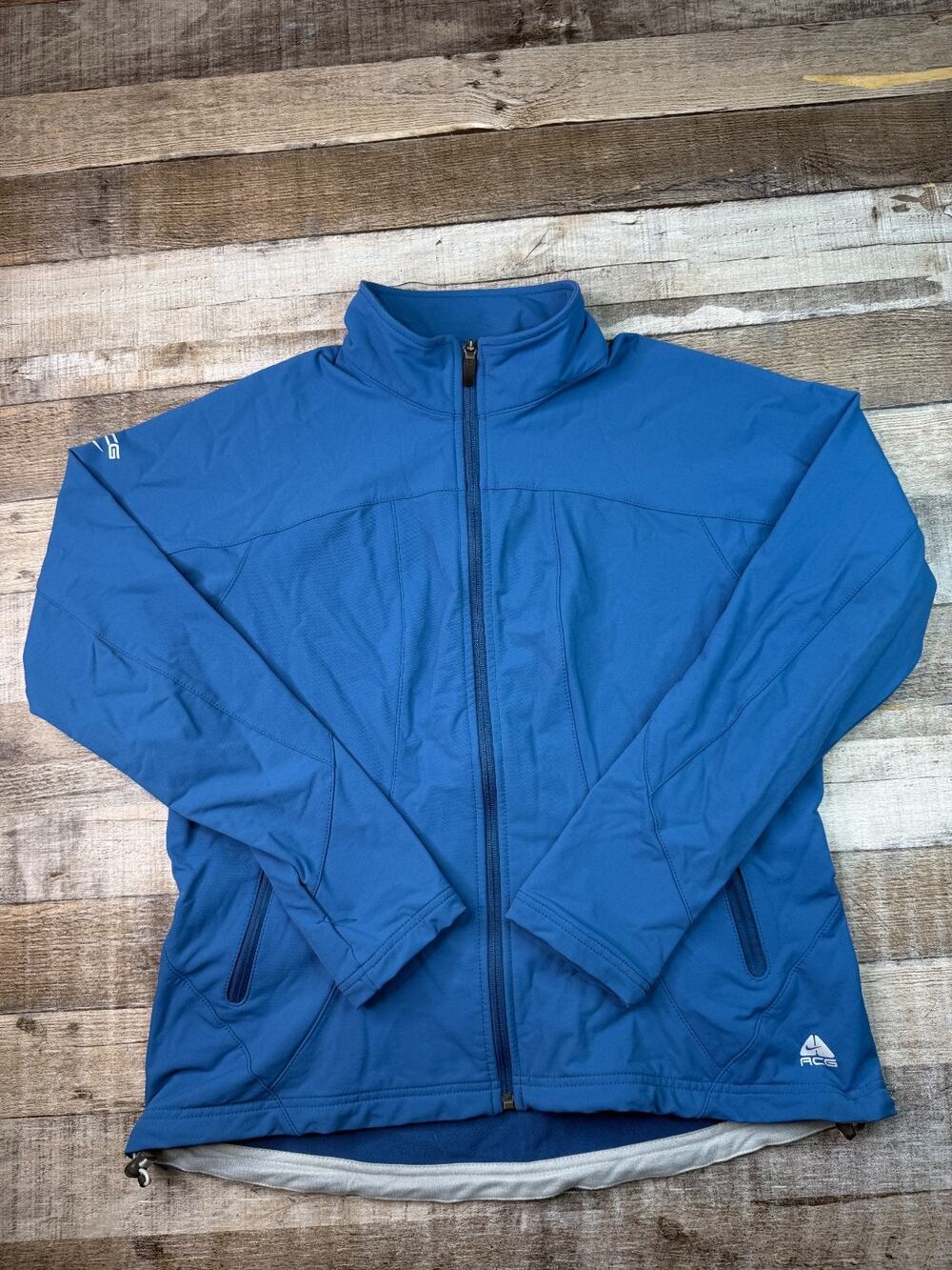 Vintage Nike ACG Softshell Jacket Women's XL Blue Outdoor Wind Rain Resistant